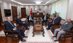 KKTC Başbakanı Üstel, Mersin Valisi Toros'u ziyaret etti