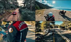 Muğla'da jandarma ekiplerinin devriyesi havadan ve aksiyon kamerasıyla görüntülendi