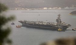 ABD'ye ait USS Gerald R. Ford uçak gemisi Girit'e geldi