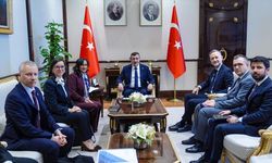 Cumhurbaşkanı Yardımcısı Yılmaz, Kanada Dışişleri Bakanı Anand'ı kabul etti