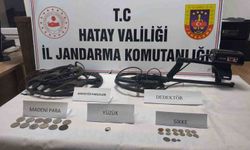 Hatay'da sikke ve yüzük ele geçirildi