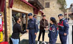 Jandarma Side Antik Kenti'nde esnaf ve misafirlerin bayramını kutladı