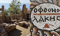 3 Bin Yıllık Antik Kentte 'Kıskanan Çatlasın' Yazan Mozaik Bulundu