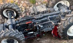 Tarsus'ta traktör devrildi: 1 ölü