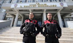 Telsiz sesleriyle büyüyen ikiz polisler babalarının izinde omuz omuza görev yapıyor