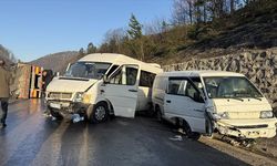 Zonguldak-Ankara kara yolundaki trafik kazalarında 10 kişi yaralandı