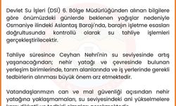 Adana Valiliğinden taşkın uyarısı