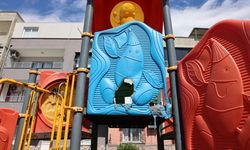 Akdeniz'de çocuk parkındaki oyun gruplarına zarar verildi