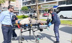 Aynı istikamette ilerlerken çarpışan motosikletlerden biri devrildi: 1 yaralı