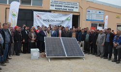 Gülnar'da üreticilere güneş enerjisi paneli dağıtıldı