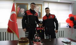 Isparta'da şehit çocuğu için sürpriz doğum günü programı yapıldı