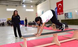 Osmaniye'de okul sporları cimnastik müsabakası yapıldı