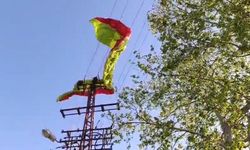 Osmaniye'de yamaç paraşütü pilotu iniş sırasında elektrik tellerine takıldı