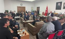 Şehit yakınları ve gaziler Kumluca Kaymakamı Güneş'i ziyaret etti