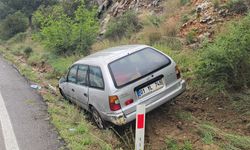 Adana'da yoldan çıkan otomobildeki 3 kişi yaralandı