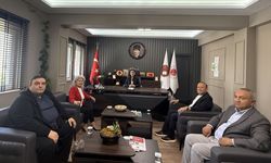 Anamur'da gazetecilerden Ağır Ceza Mahkemesi Başkanı Topaloğlu'na ziyaret
