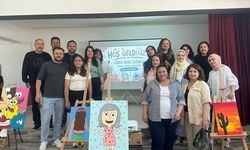 Anamur'da ortaokul öğrencisi ilk kişisel resim sergisini açtı