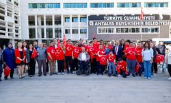 Antalya'da özel bireyler için temsili asker uğurlama töreni düzenlendi