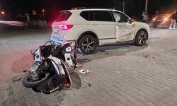 Gazipaşa'da motosiklet ile otomobil çarpıştı: 1 yaralı