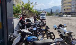 Hatay'da motosiklet tamircileri ile yedek parça satıcıları denetlendi
