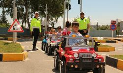 Kırıkhan ilçesinde çocuk trafik eğitim alanı açıldı