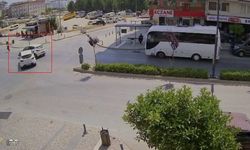 Antalya'da göz göre göre gelen kaza kamerada