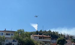 Balıkesir'deki orman yangınına havadan ve karadan müdahale ediliyor