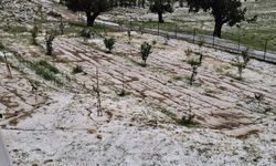 Erdemli'de yağmur ve dolu etkili oldu