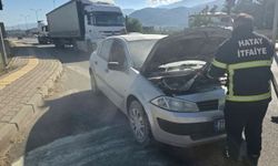 Hassa'da otomobil yangını