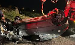 Adana'da sulama kanalına devrilen otomobilin sürücüsü yaşamını yitirdi