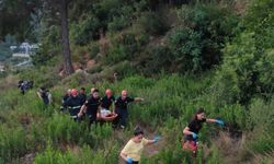 Alanya'da uçuruma yuvarlanan ATV sürücüsü yaralandı