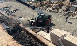 Alanya'da üniversite inşaatında çıkan yangın söndürüldü