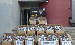 Adana'da evde 283 bin sentetik ecza ele geçirildi