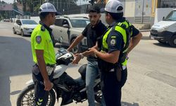Adana'da kurallara uymayan 41 motosiklet sürücüsüne ceza kesildi