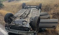 Burdur'da otomobilin şarampole devrilmesi sonucu 4 kişi yaralandı