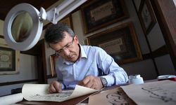 Güvenlik kulübesinde izlediği TRT belgeselinden etkilenip hattat oldu