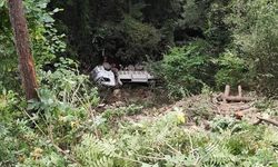 Hatay'da uçuruma devrilen kamyondaki 2 kişi yaralandı