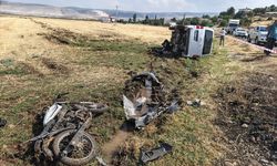 Kahramanmaraş'ta motosiklet ile hafif ticari aracın çarpışması sonucu 1 kişi öldü
