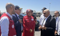 Kızılay Genel Başkanı Yılmaz, Gazze'ye gönderilecek yardımların ulaştığı Mısır'ın El-Ariş Limanını ziyaret etti