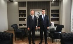 Mersin Cumhuriyet Başsavcısı Yasin Emre'den Yenişehir Kaymakamı Şengök'e ziyaret