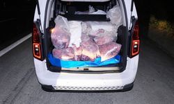 Mersin'de sağlıksız koşullarda taşınan 877 kilogram sakatat ele geçirildi