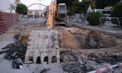 Mut'ta hasar gören köprüde tadilat yapılıyor