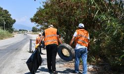 Anamur'da hükümlüler sahil ve okullarda temizlik yaptı
