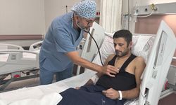 Aort damarı yırtılan çiftçi, 6 saatlik operasyonla hayata tutundu