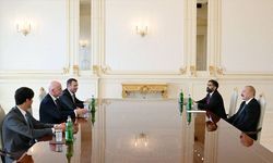 Azerbaycan Cumhurbaşkanı Aliyev, FIFA Başkanı Infantino'yu kabul etti