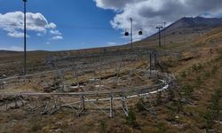 Erciyes'e 1100 metrelik dağ kızağı parkuru yapılıyor