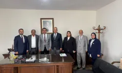 AK Parti Heyetinden Hatay Ticaret Borsası Başkanı Metin Kuseyri'ye Ziyaret