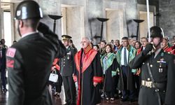 Yargıtay üyeleri adli yıl açılışı dolayısıyla Anıtkabir'i ziyaret etti