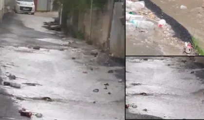 Ekinci’de Su Taşkını Vatandaşları İsyan Ettirdi