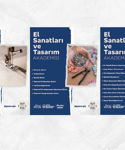 AKADEMİ HATAY’DA 6 FARKLI ALANDA YENİ KURSLAR BAŞLIYOR